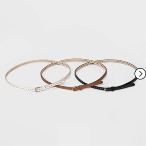 Women’s 3pack Laser Cut Belt- Universal Thread